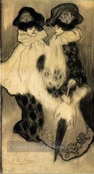 Pablo Picasso Werke - Deux femmes 1900 kubist Pablo Picasso